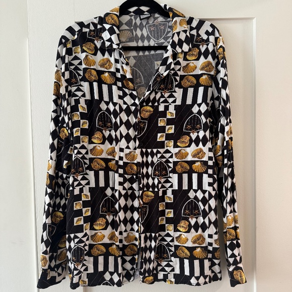 Vintage Party Pattern button-up - Picture 1 of 3